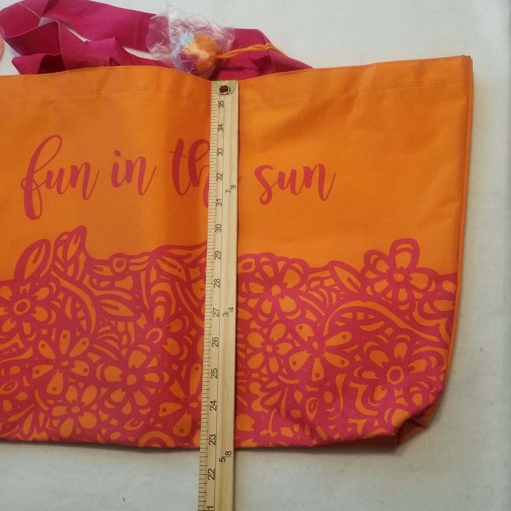 ❤️2/$12 Fun in the Sun Beach Bag Tote - Picture 7 of 9